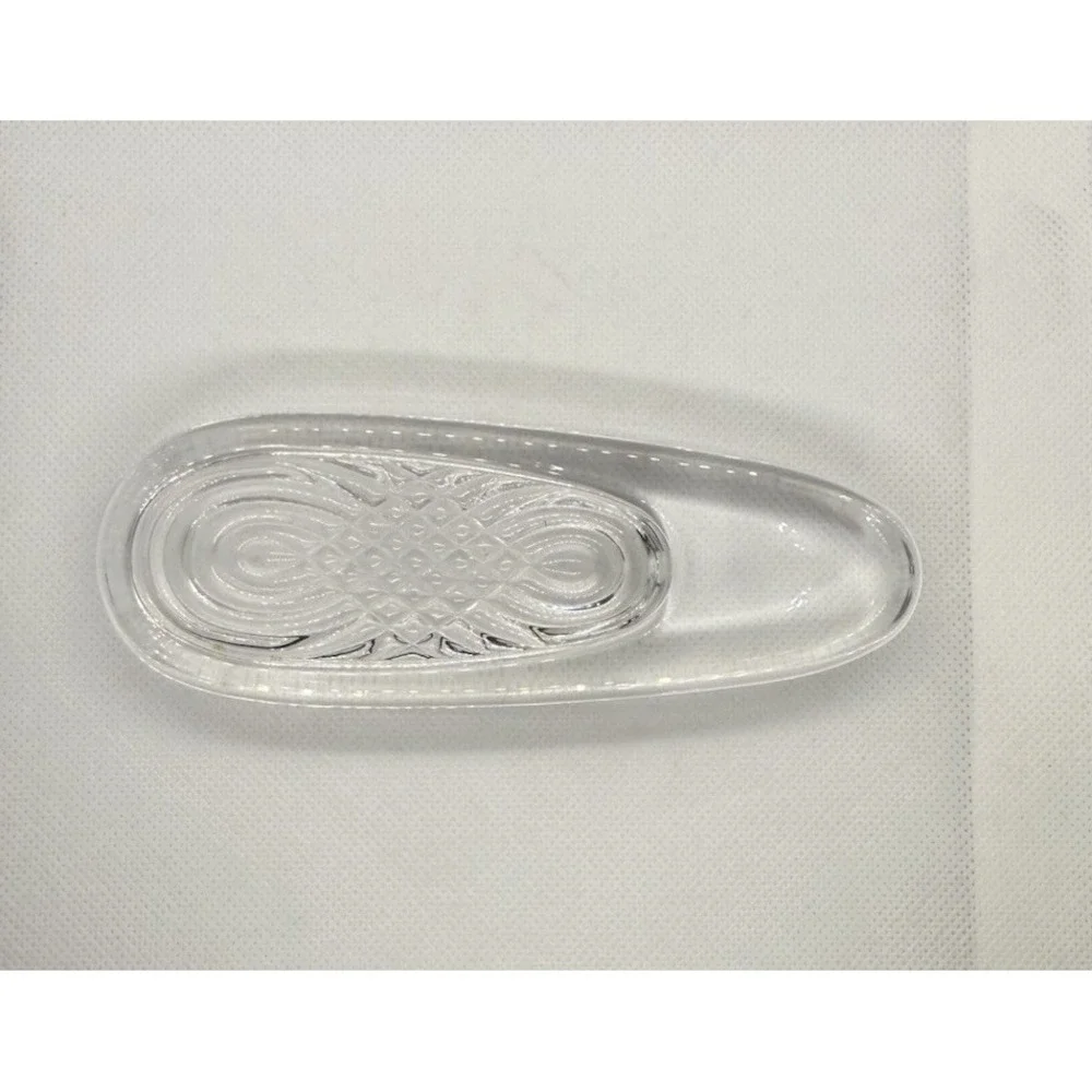 Vintage‎ Dansk Ashtray Lead Crystal Clear Glass Oblong MCM 5.75L x 2